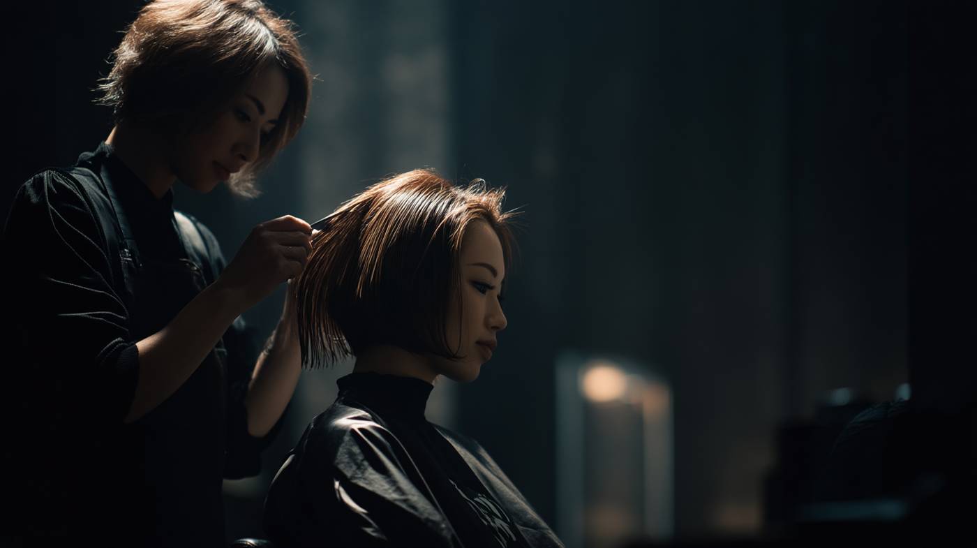 カラーリング施術