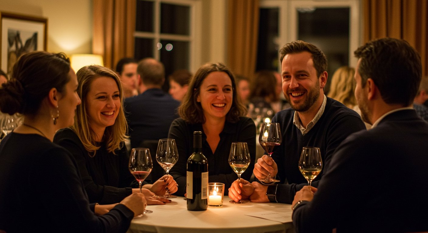 食事を楽しむ人々