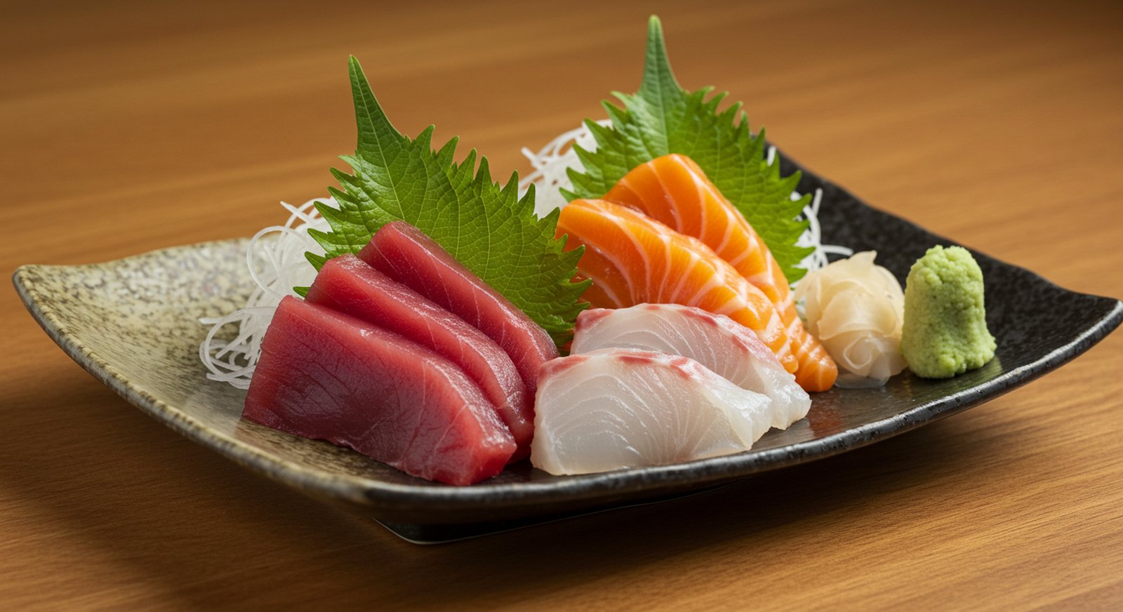 刺身三点盛り（まぐろ・サーモン・白身）